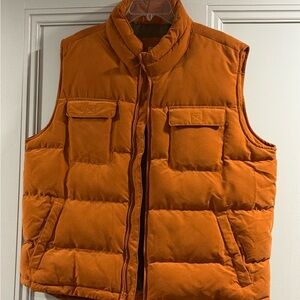 NWT UNISEX Orange Puffer Vest